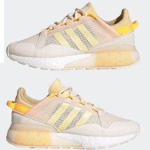 adidas Women’s ZK 2K Boost Pure Shoes in “Wonder White Orange Tint” US Size 9